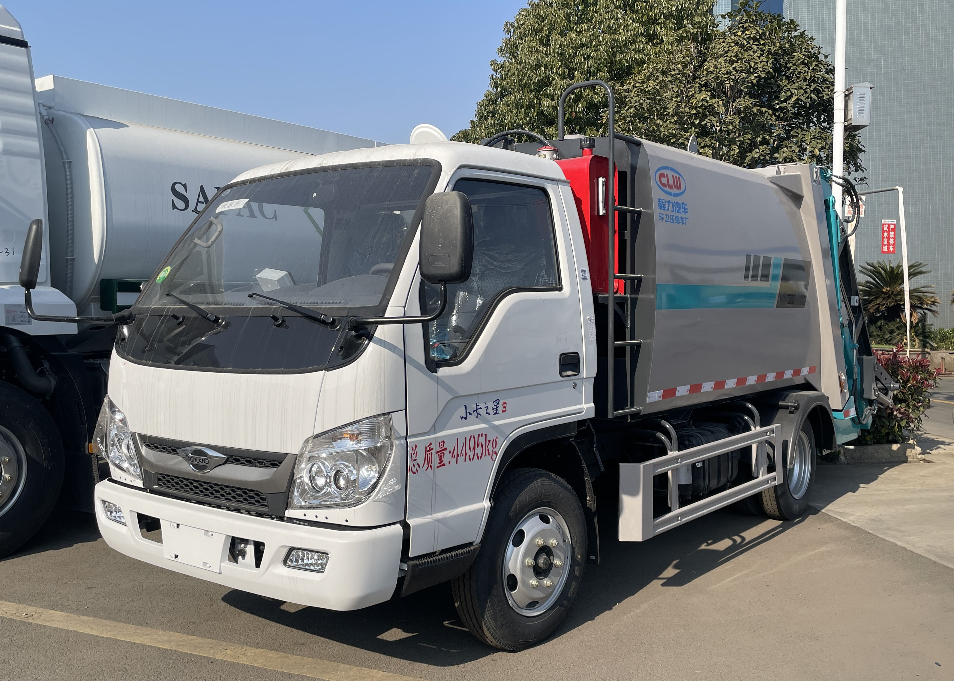 福田小卡之星藍牌壓縮垃圾車圖片3